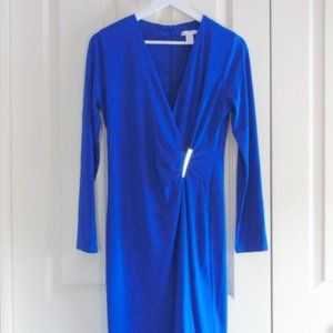 London Times Blue Knit Dress